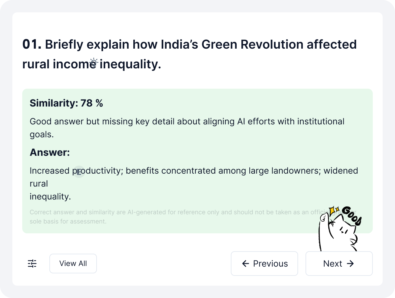 Instant Feedback & Learning Insights