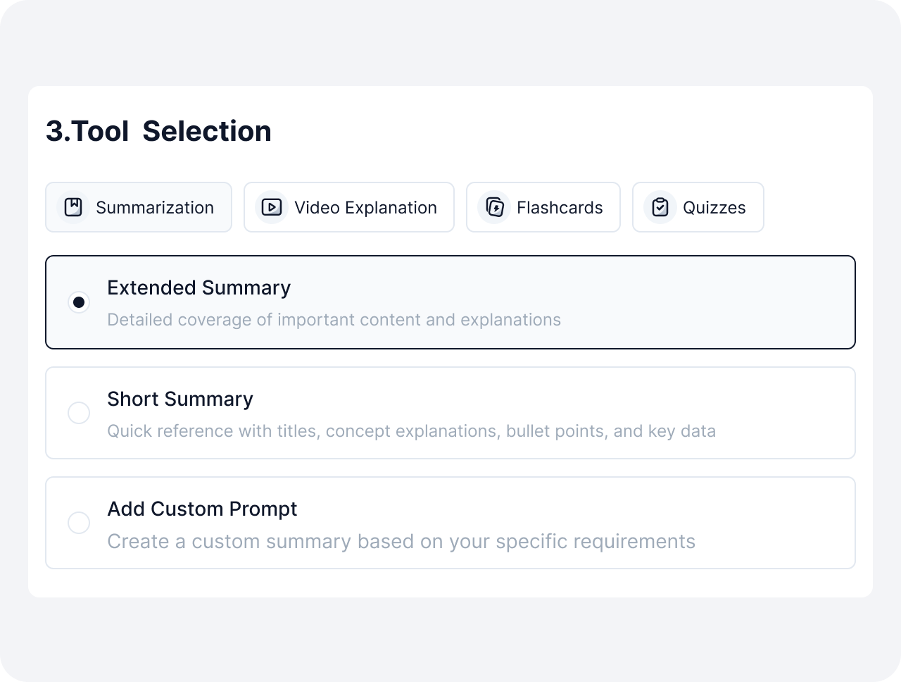 Multiple Summary Templates