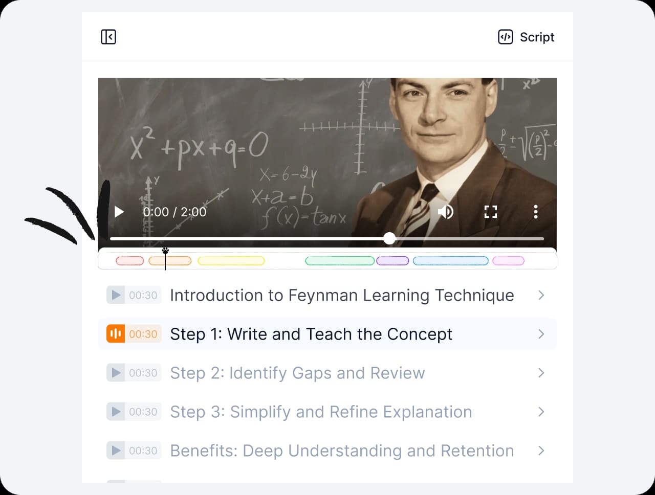 Visual Highlights with Smart Timestamps